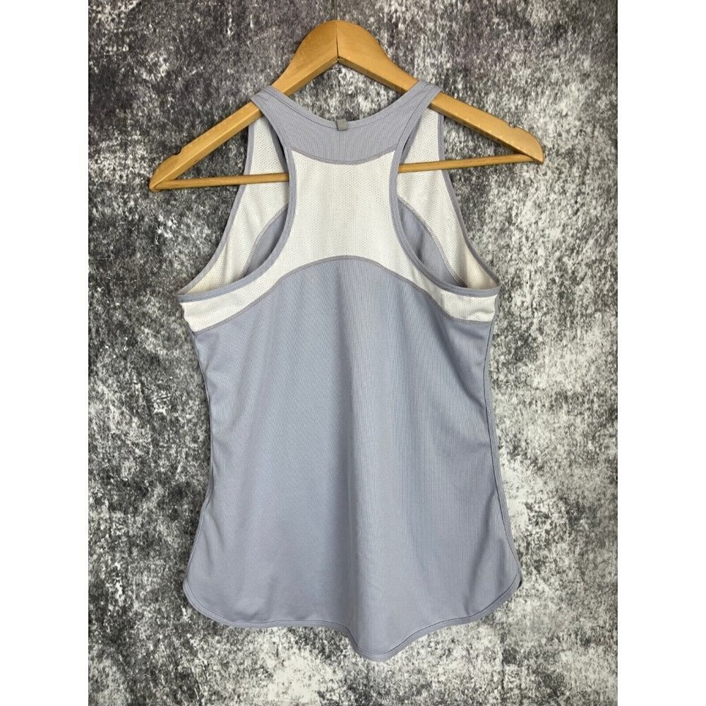 Nike dri fit racer back tank top athletic workout Lilac white women's size M - Picture 11 of 12